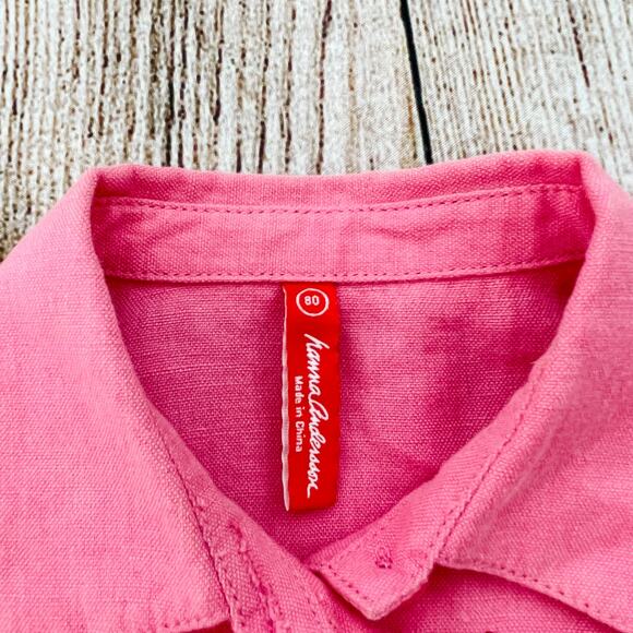 Girls 80 (18-24 months) HANNA ANDERSSON Button Up Lightweight Jacket - Picture 2 of 4